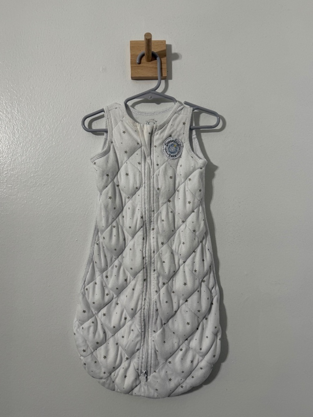 Dreamland Baby Dream Weighted Sleep Sack White Small 0-6 Months100% Cotton